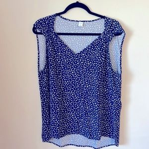 Old Navy Navy/white blouse